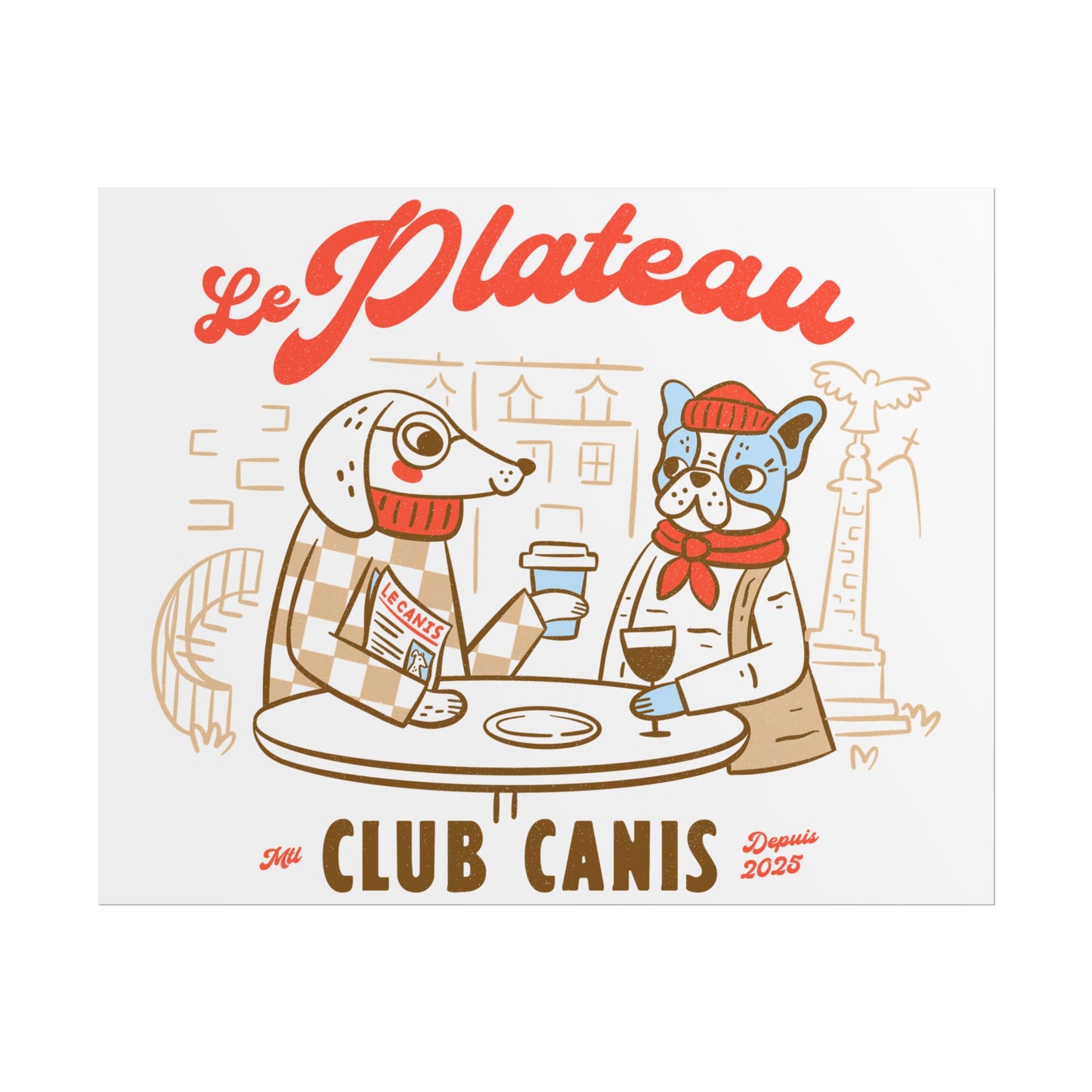 Posters Le Plateau | Montreal Club Canis