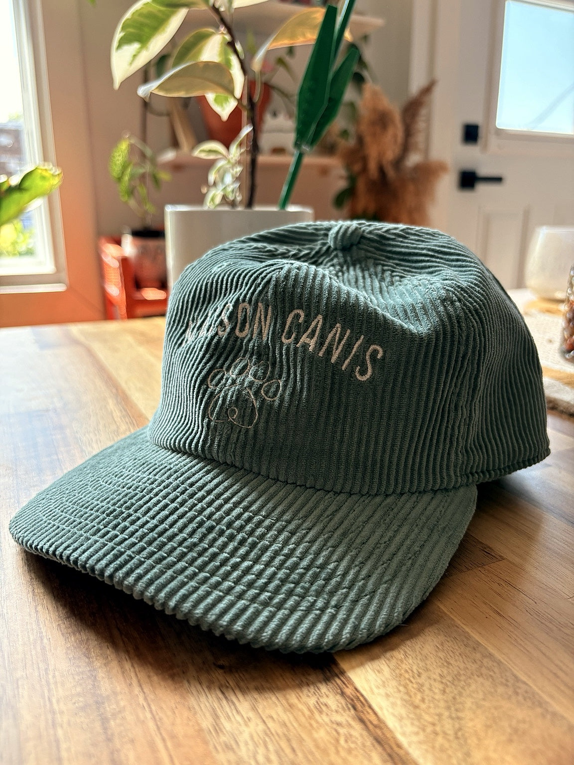 Casquette velours côtelé Maison Canis vue 3/4