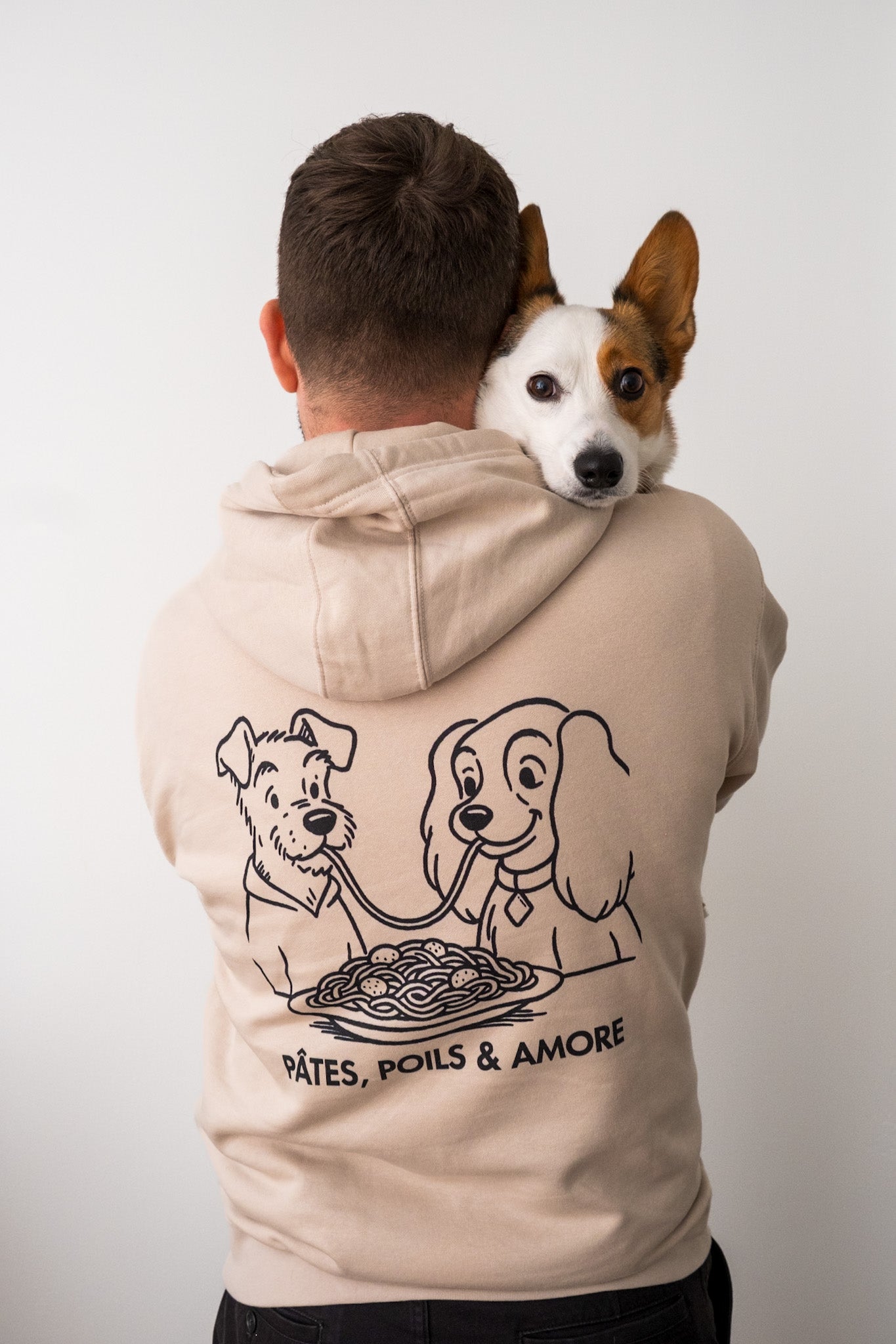 Hoodie pates poils amore belle et le clochard