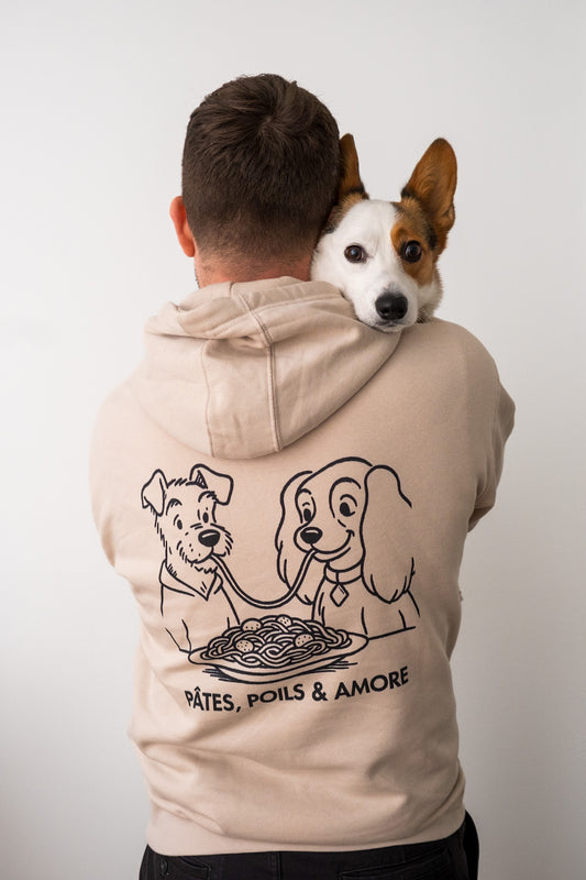 Hoodie pates poils amore belle et le clochard